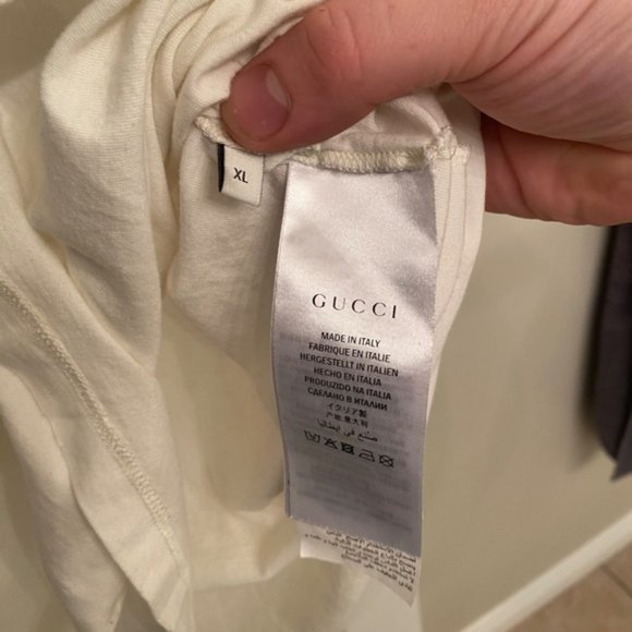 SOLD Gucci Logo Leopard Appliqué Men’s XL T-shirt - Picture 4 of 9